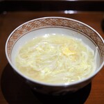 銀座 しのはら - 伊勢海老の殻の出汁のにゅうめん