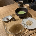 SASAYA SHOEN CAFE & ATELIER - 本わらび餅　至高　御抹茶セット