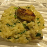 リストランテ サクラ - 牡蠣と春菊とカステルマーニョののリゾット