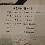 酒呑蕎食〆タグル - メニュー