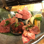 焼肉薩摩ホルモン舗 - 和牛赤身盛合せ　3,900円