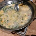 ヒコベー - モツ鍋の後に〆の御飯