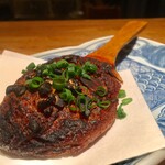 紺青 - あん肝と鶏ひき肉焼き味噌  700円
