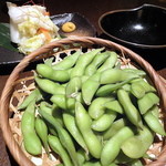 Sumibi Izakaya En - おしんこ（200円）とえだ豆（294円）