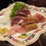 金町製麺 - 刺身盛り合わせ