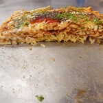お好み焼き 一休さん - 断面