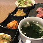 焼肉 新羅 - 中落カルビランチ