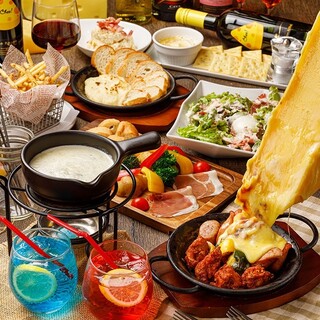 飲み放題付ラクレット チーズフォンデュコース 全7品4 950円 クーポン利用4 400円 ラブ チーズ Eden仙台店 仙台 ダイニングバー 食べログ