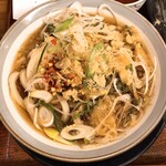 本格手打 いわしや - 追いネギ、追い天かす、おろし生姜、すりごまを入れました。（2020.1 byジプシーくん）