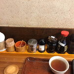 本格手打 いわしや - カウンターセットです。（2020.1 byジプシーくん）