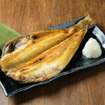 Thick carefully selected striped hokke grilled