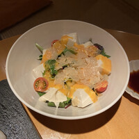 石塀小路豆ちゃ 京都 - 生湯葉とお豆腐サラダ西京みそドレッシング