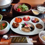 萩姫の湯栄楽館 - 朝ごはん。