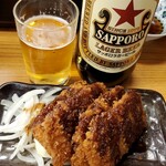 銀座屋  - ハムカツ200円