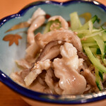 MIKURA - ガツの辛子酢味噌和え@400円：カメラ寄ってみました。