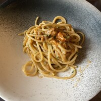 ボッテゴン - 根室の生雲丹とセミドライトマトのスパゲティ
