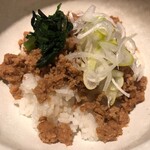 鴨出汁中華蕎麦 麺屋yoshiki - 鴨ひき肉丼