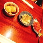 TAMAKI屋 - 揚げ出し豆腐　ポテトサラダ　マグロ中落ち