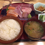 Oomiya Sanchoku Ichiba - 刺身定食