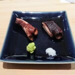 匠 進吾 - 煮蛸、薬味はわさびと塩