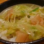 会津ラーメン 和 - ネギメンマ丼