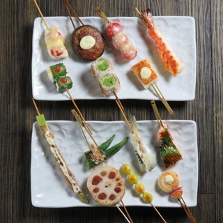 35 types in total! Exquisite Grilled skewer starting from 120 yen!!