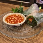 タイのごはん ラークパクチー - 生春巻き（200円）