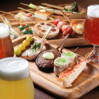 You can drink Grilled skewer and craft draft beer together! ! !