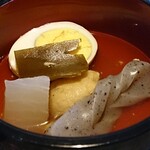 Kotone - ブルーム甘酢鳥唐定食のおでん