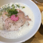 福島壱麺 - 濃厚鯛塩ラーメン ( ´θ｀) 白飯