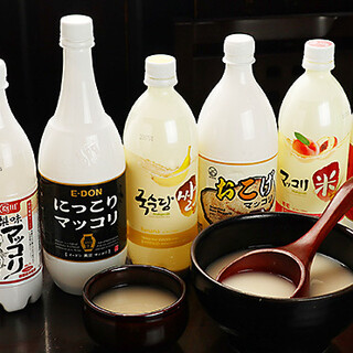 Enjoy your favorite drink from our diverse lineup, including makgeolli and plum wine.