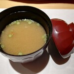 鮨 弁慶 海 - みそ汁