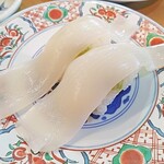 廻鮮寿司 塩釜港 - 近海ヤリイカ300円(外税)