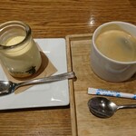 ファルファッレ - 食後のプリントホットコーヒー