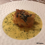 プチレストラン ブーケ・ド・フランス - 鱸のMousseとPatebrick包み焼