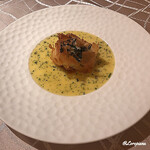 プチレストラン ブーケ・ド・フランス - 鱸のMousseとPatebrick包み焼