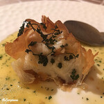 プチレストラン ブーケ・ド・フランス - 鱸のMousseとPatebrick包み焼