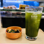 すしざんまい - 緑茶ハイとお通し