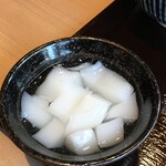 へぎそば 昆 - (料理)杏仁豆腐