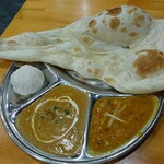 インド料理レストラン サンディア - ナン・ライス・チキンカレー・豆カレー