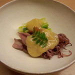 鮨 田可尾 - 先付け　蛍烏賊の木の芽酢味噌