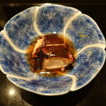 にい留 - 師崎のタコのやわらか煮、柚子の風味が良く柔らかさにびっくり