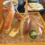 北海料理と旬の味 のむら - かに刺し。甘い。