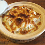 北海料理と旬の味 のむら - 単品のかにグラタン800円。妻の大好物だ！