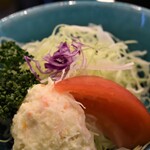 とん唐てん - 特吟とんかつ定食(サラダ)