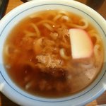 Uesuto Udon - みつせ鶏のかしわうどん（490円）