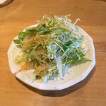 吉方聖居 - 次に登場した野菜サラダ　自家製ドレッシングがなかなか美味い
