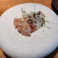 くずし鉄板 あばぐら 恵比寿店 - 本日のひとくち刺身（ブリ）