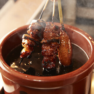 Authentic charcoal skewers! Taste unchanged since its founding
