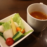 カフェ クーク - 根菜サラダ美味！